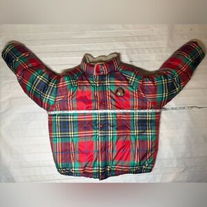 Polo Ralph Lauren Plaid Jacket with Red and Green Accents